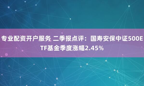 专业配资开户服务 二季报点评：国寿安保中证500ETF基金季度涨幅2.45%